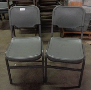 lot 2125 image: Lot of 2 Iceberg Brand Chairs - Gray