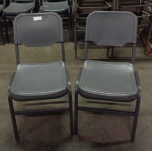lot 2130 image: Lot of 2 Iceberg Brand Chairs - Gray