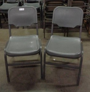 lot 2131 image: Lot of 2 Iceberg Brand Chairs - Gray