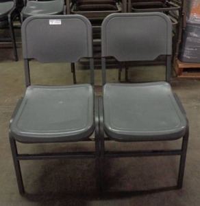 lot 2133 image: Lot of 2 Iceberg Brand Chairs - Gray