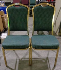 lot 2161 image: Lot of 2 Classico Seating Chairs - Green
