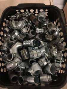 lot 4031 image: Huge Lot of Metal Couplers, Elboys and More