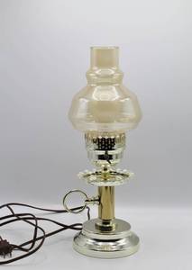 lot 1579 image: Electric Gold Toned Lantern Lamp - works