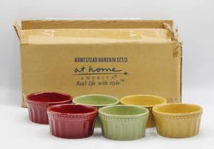 lot 1547 image: 2 New in Box Homestead Ramekin Sets of 3