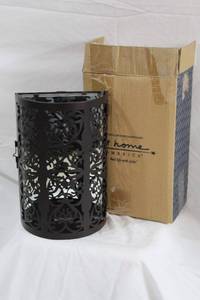 lot 1539 image: New in Box At Home America Scrollworks Surround Pillar Candle Display