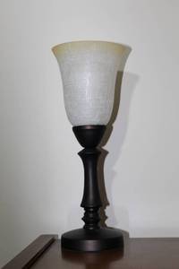 lot 1531 image: Torchiere Table Lamp (matches lot 1530)
