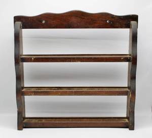 lot 1603 image: Wood Display Shelf