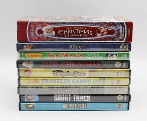 lot 1630 image: 9 DVDs - Family Movies - The Original Christmas Classics (Rudolph etc..), The Man Who Saved Christmas and more...