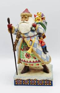 lot 1733 image: Jim Shore Bringing Christmas Joy  Heartwood Creek Santa