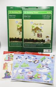 lot 1764 image: (5) Packages of Christmas Window Clings