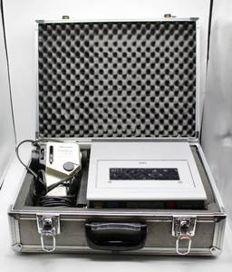 lot 1775 image: Emerson Portable VHS Player, Konica Color CV Compact Video Camera in an Asanuma Steel Case with Foam Lining