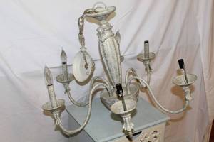 lot 1569 image: 6 Light CandelabraChandelier
