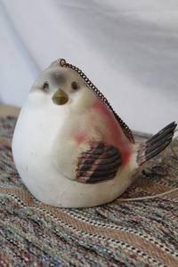 lot 1695 image: Vintage Birdhouse on chain  Approx 7 x 7