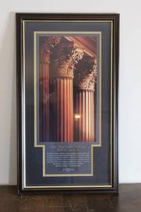 lot 1696 image: Beautifully Matted and Framed Picture of the Foundation of Excellence