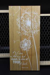 lot 1707 image: Lot of 5 New Pieces of Wooden Wall Art