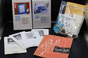lot 1708 image: Singer Sewing Books, Instructions and variety of Accessories