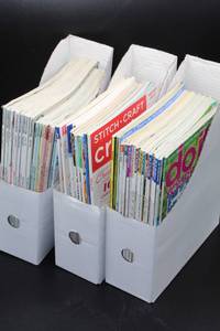 lot 1714 image: DIY, Crafting, Sewing and Quilting Magazines in Holders