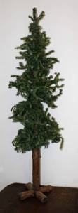 lot 1752 image: 55 Artificial Tree on Log Base