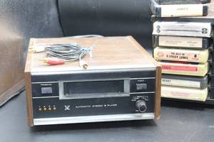 lot 1766 image: Vintage Automatic Stereo 8 Track Player and assorted 8 Tracks