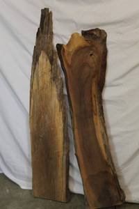 lot 1679 image: 2 Smaller Slabs of Cherry Wood
