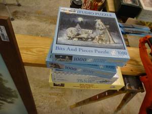 lot 7182 image: 2 puzzles and games.