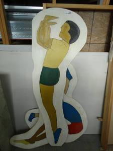 lot 7206 image: 3 vintage paintings.