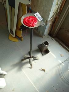 lot 7229 image: Metal candle holder.