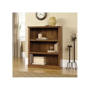 lot 2167 image: Sauder Select 3 Shelf Bookcase in Oiled Oak