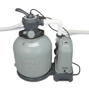 lot 2194 image: Intex 2650 GPH Saltwater System & Sand Filter Pump Swimming Pool Set 28679EG