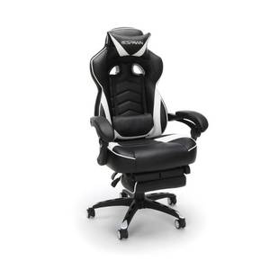 lot 2212 image: Reclining Gaming Chair with Footrest White - Respawn