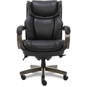 lot 2213 image: Dearden Big & Tall Executive Chair Bonded Leather Black - La-Z-Boy