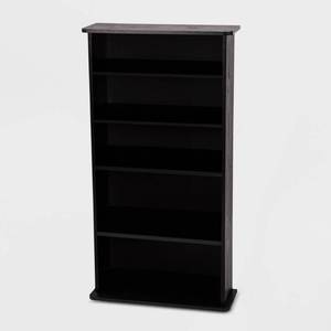 lot 2240 image: Atlantic Drawbridge Wood MM Storage Unit, Black
