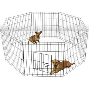 lot 2254 image: Oxgord Dog Animal Playpen Large Metal Wire Folding Exercise Yard Fence 8 Panel Popup Kennel Crate Fence Tent Portable -