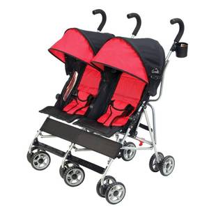 lot 2270 image: Cloud Double Umbrella Stroller