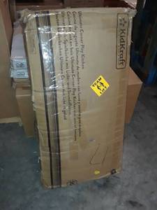 lot 2271 image: White Kidkraft Ultimate Kitchen Corner Kids Set Pretend Play Large Fun