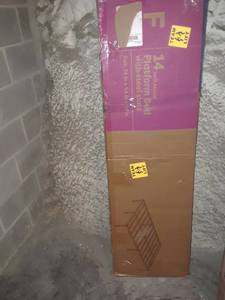 lot 2286 image: Best Price Mattress Full Bed Frame - 14 Inch Metal Platform Beds Wheavy Duty No