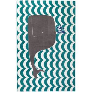 lot 2307 image: Mohawk Home Oh Whale Rug - 5 x 8 (Blue)