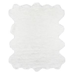 lot 2316 image: Momeni Sable Faux Fur Acrylic and Polyester Machine Made Ivory Area Rug 53  X 67