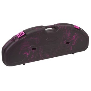 lot 2334 image: Plano Ultra Compact Bow Case, Black with Magenta Swirl