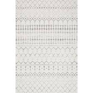 lot 2308 image: nuLOOM Blythe Moroccan Transitional Gray 4 ft. x 6 ft. Area Rug