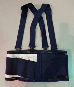 lot 2276 image: Smith Orthopedics Industrial Back Support 401-850-MN, Navy, MEDIUM - Case of 6
