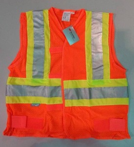 lot 2307 image: Case of Ten (10) 3M Reflective Construction Safety Vest, Class 2 Large