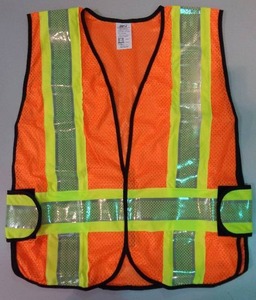 lot 2309 image: Case of Ten (10) 3M Reflective Construction Safety Vest, Class 2 Size XXX Large