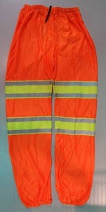 lot 2359 image: 3M Scotchlite Class E Reflective Contrast Mesh Safety Pants, Orange, XL - 10 pcs