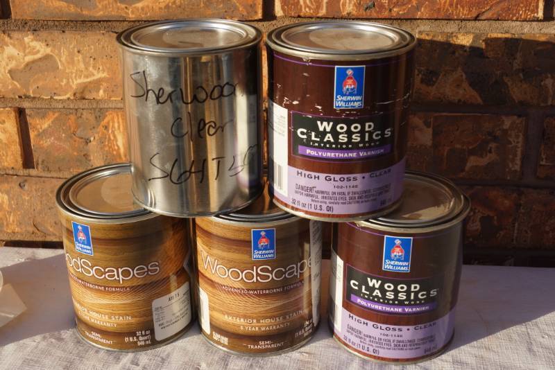lot 94234 image: 5 Cans of Sherwin Williams - Stains - Some Tinted and Some New Product - MISTINT PAINT SALE