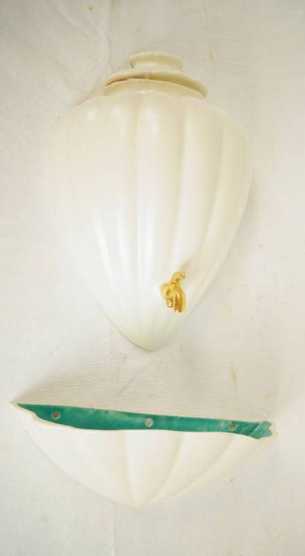 lot 5651 image: Three Piece Large Wall Pocket Vase