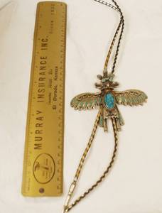lot 4309 image: Native American Jewelry - Mens Bolo Tie