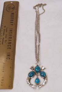 lot 4313 image: Beautiful Blue Stone Necklace