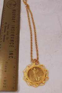 lot 4314 image: Coin Medallion Necklace - Very Cool