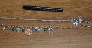 lot 4315 image: Lucky Charms Necklace and Bracelet Set - Next Time Casino Jewelry